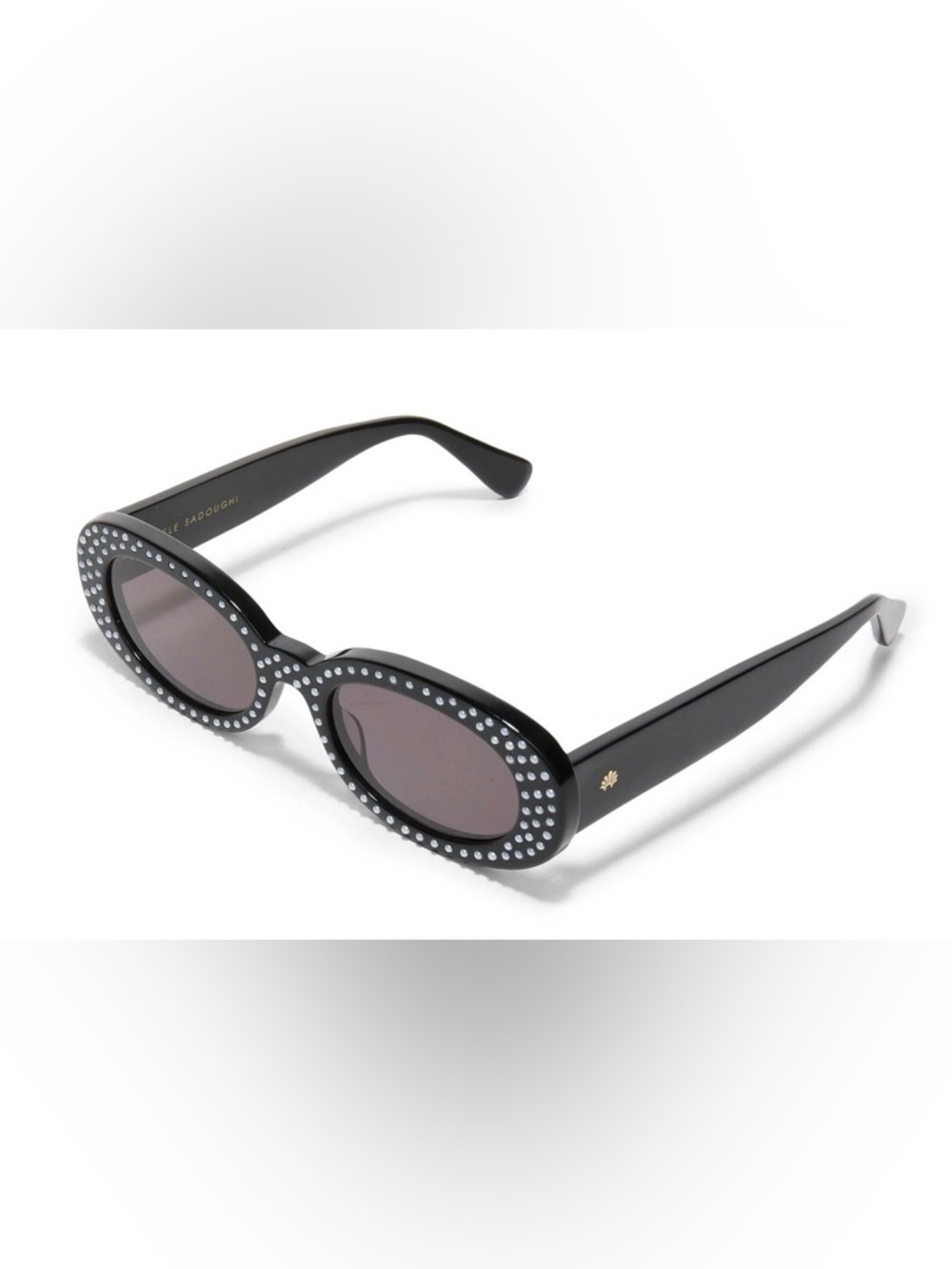 LELE SADOUGHI JET OCEANSIDE PEARL OVAL SUNGLASSES - NWT